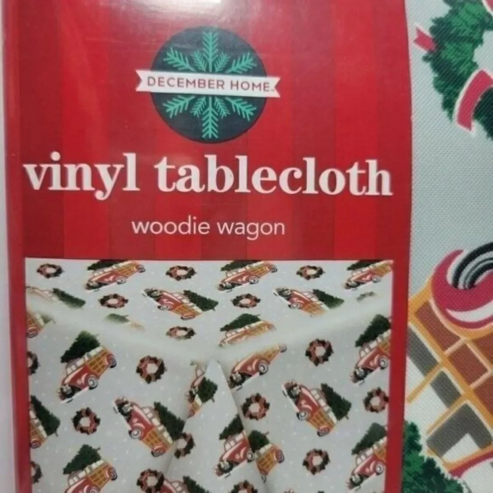 Christmas Vinyl Tablecloth 60